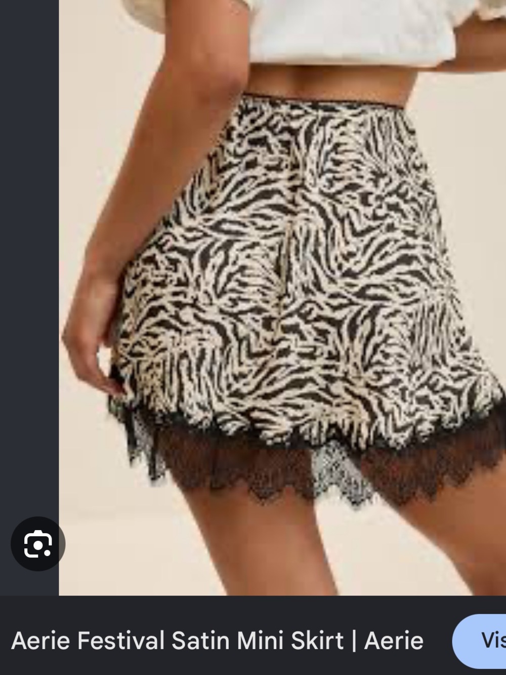 Aerie satin festival mini skirt